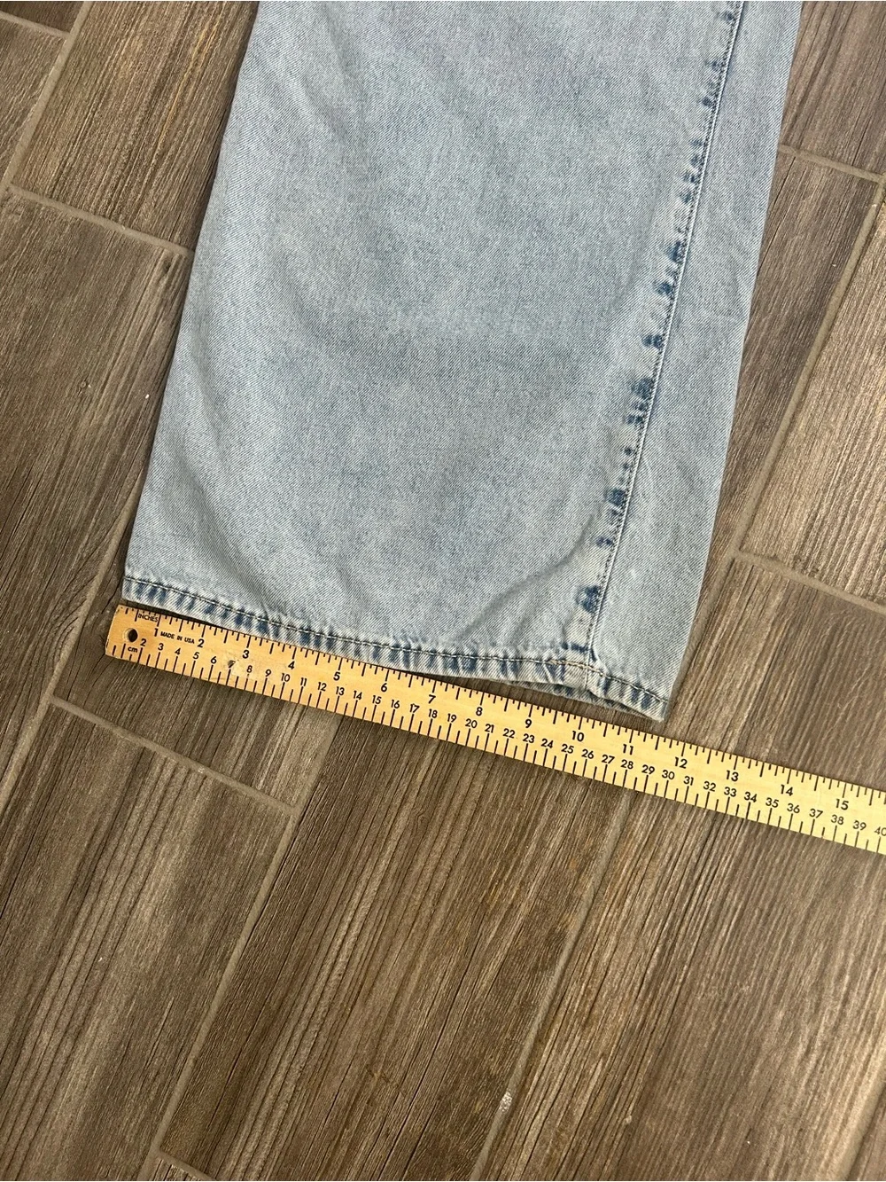 Old Navy Girls Wide Leg Baggy Jeans Light Wash Denim Size 16